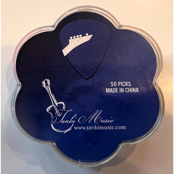 Tanbi Music 60-Count Guitar Picks Set In Flower-Shaped Container UNOPENED - Picture 6 of 6